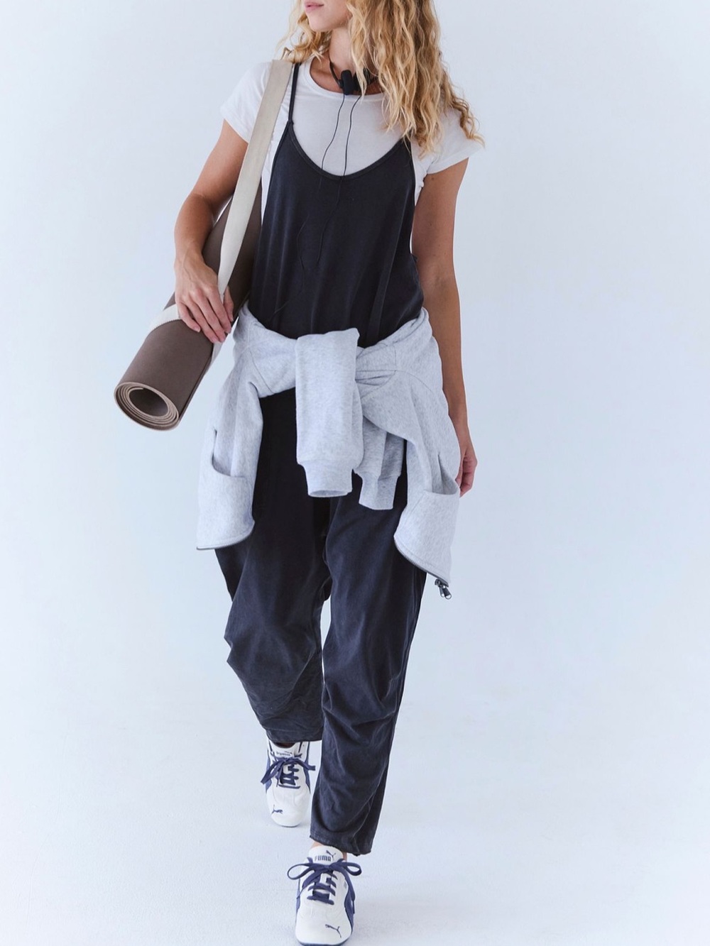 We The Free Black Relaxed-Strap HOT SHOT ONSIE